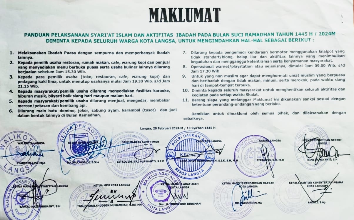 Maklumat Ramadhan 2024