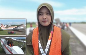 Ulthary, Atlet Cabor Terbang Layang Kontingen Aceh Asal Aceh Timur. (Foto: Chairul Sya'ban/Lingkarkita.com)