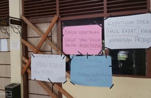 Pintu ruangan ketua DPRK Langsa