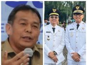 Kapuspen Kemendagri, Benni Irwan dan Walikota dan Wakil Walikota Langsa terpilih Jeffry Sentana dan M Haikal (Foto: Lingkarkita.com)
