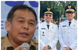 Kapuspen Kemendagri, Benni Irwan dan Walikota dan Wakil Walikota Langsa terpilih Jeffry Sentana dan M Haikal (Foto: Lingkarkita.com)
