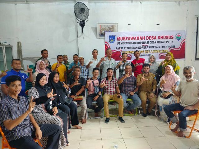 Koperasi Merah Putih Gampong Blang Langsa Kota Koprasi merah puti